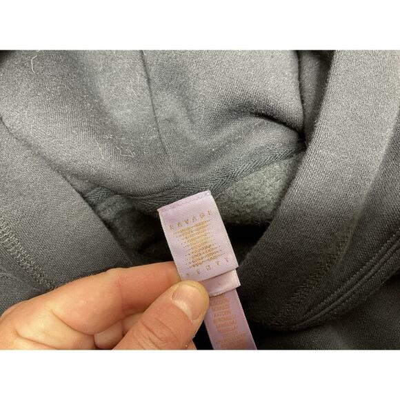 Savage X Fenty Rihanna Essential Racer Oversized Cropped Hoodie Black Large - Picture 10 of 14